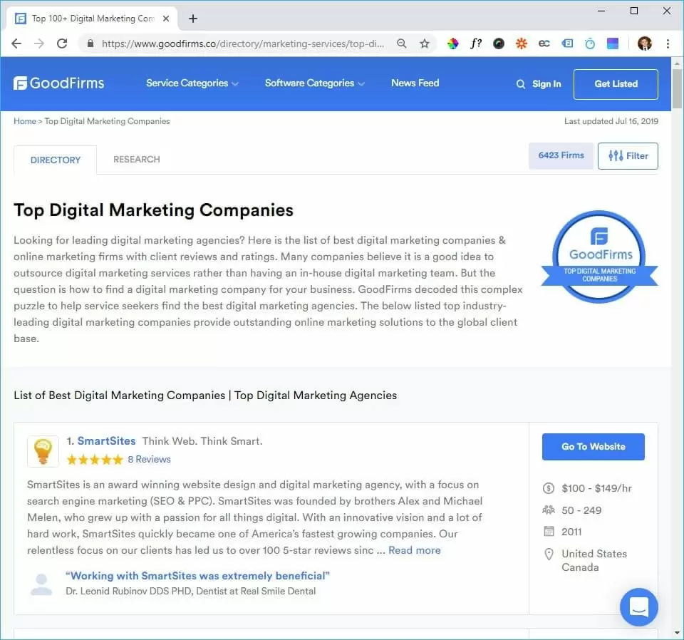 KGSK Alliance Listed in Top Digital Marketing