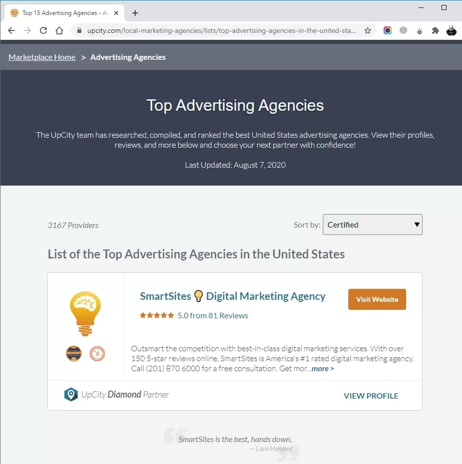 KGSK Alliance Listed in Top Advertising Agencies